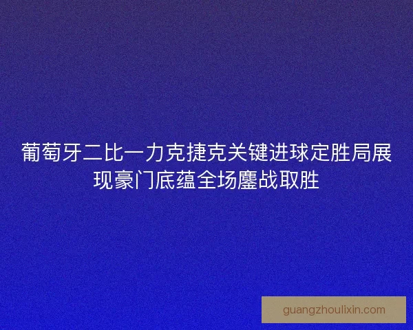 葡萄牙二比一力克捷克关键进球定胜局展现豪门底蕴全场鏖战取胜
